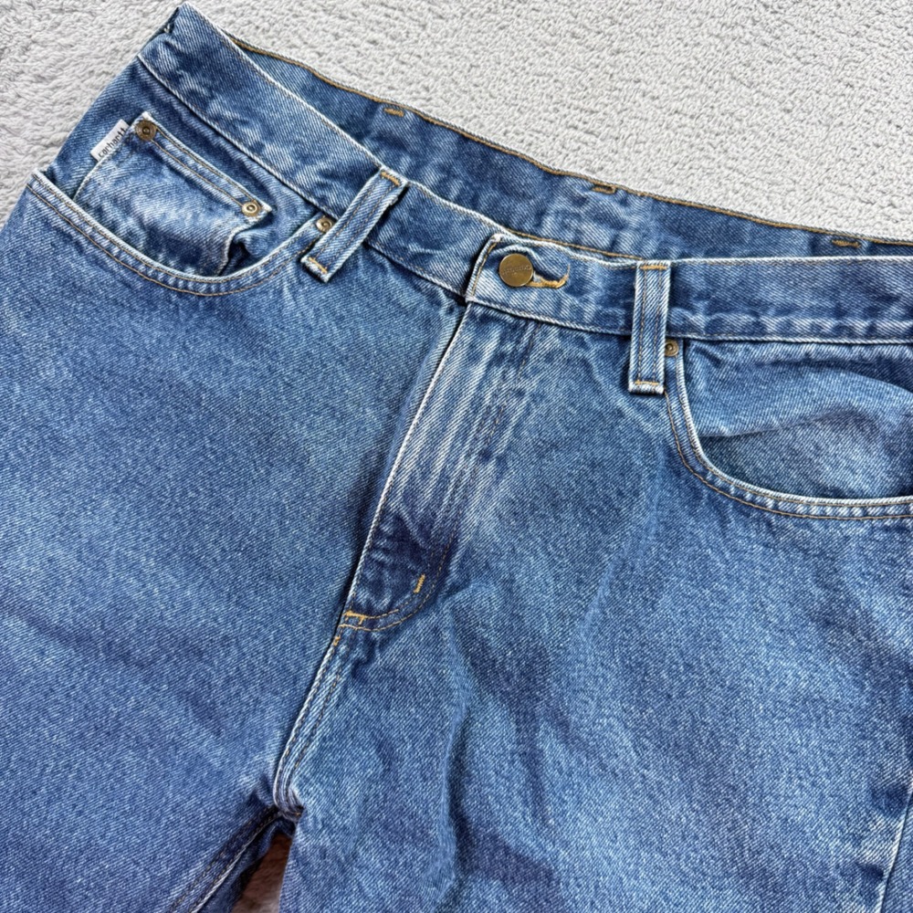 Carhartt B460 DVB Relaxed Fit Jeans Mens 38x30 Blue Denim Excellent Streetwear